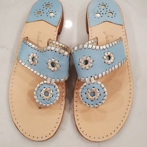Jack Rogers Navajo light blue size 7 like new